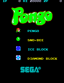 Pengo (set 3 not encrypted) Title Screen